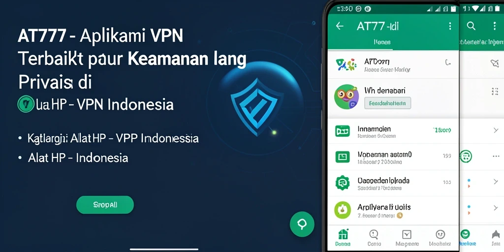 Antarmuka AT777 yang sederhana dan efektif untuk VPN Indonesia.