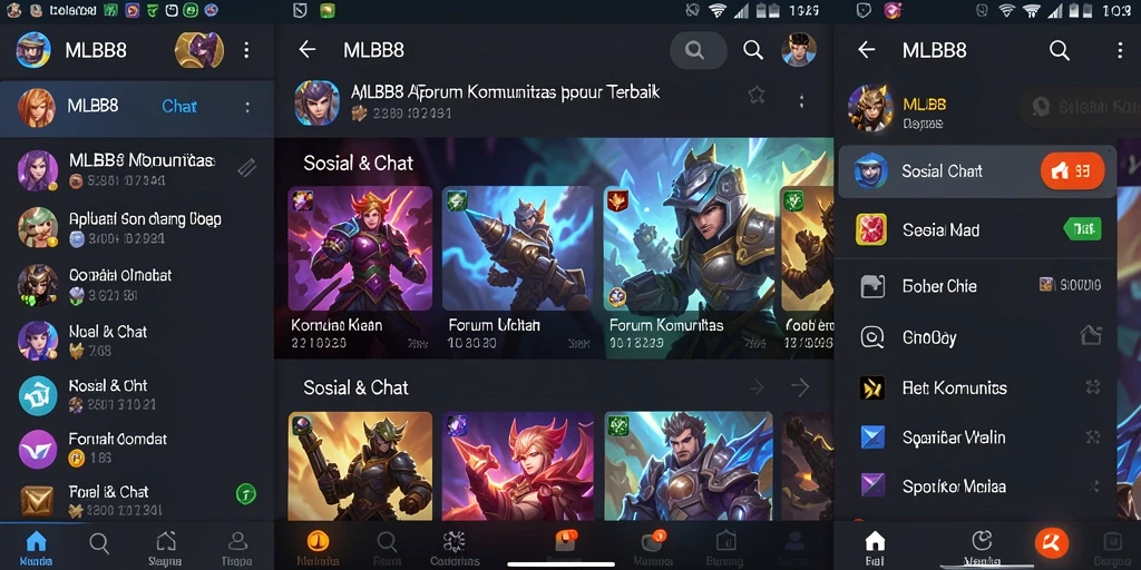 Antarmuka mudah digunakan untuk diskusi forum komunitas.