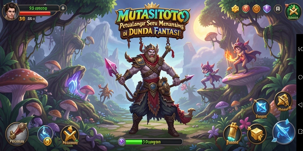 Tampilan antarmuka permainan <strong>MUTASITOTO</strong> yang menarik dengan elemen Petualangan.